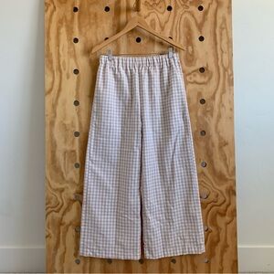 100% cotton gingham pants size medium
